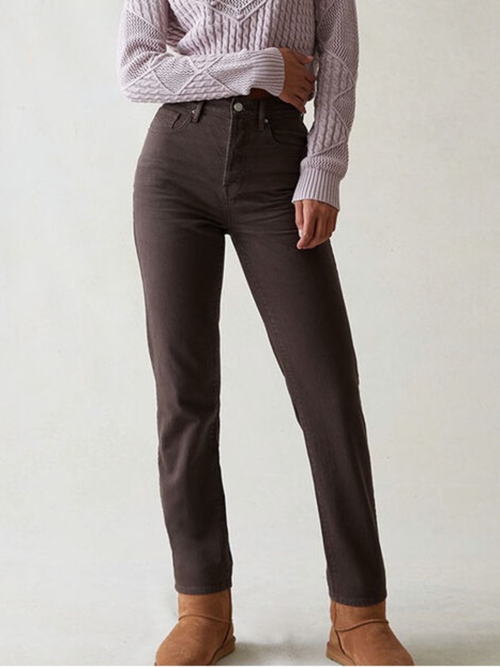 PacSun Women's Brown Straight Jeans
